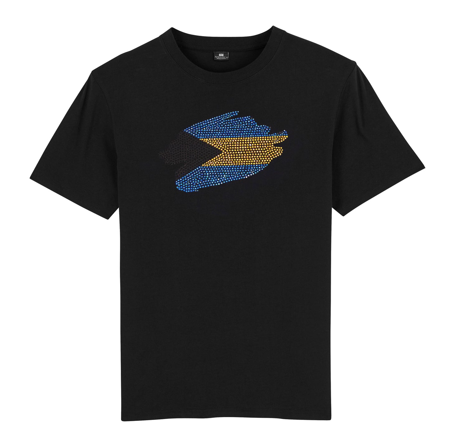 The Bahamas Unisex rhinestone premium t-shirt in black