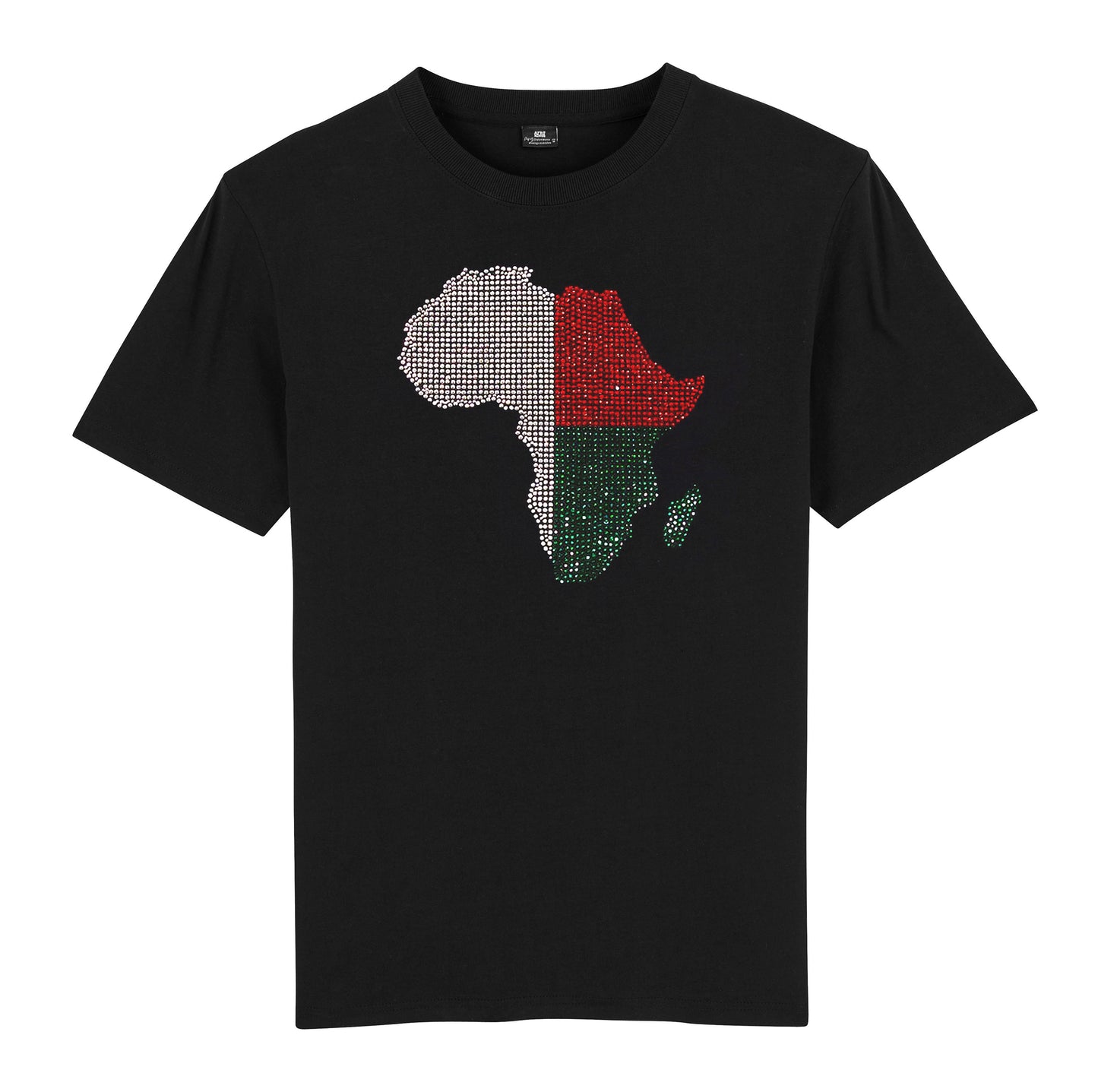 Madagascar Mens rhinestone premium t-shirt in black