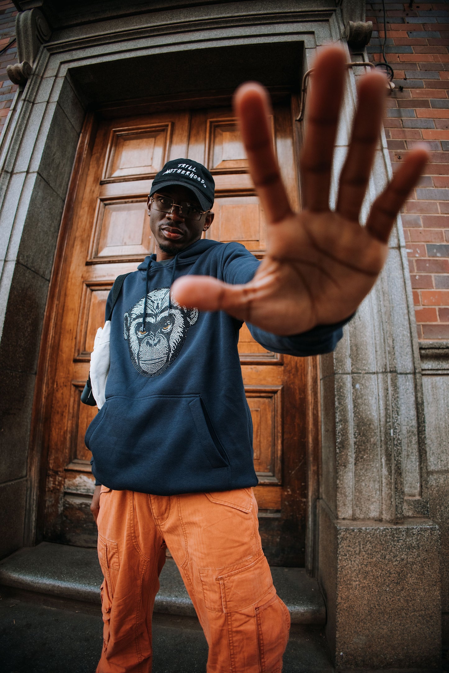 Soko • iNkawu rhinestone premium hoodie in Midnight Sapphire