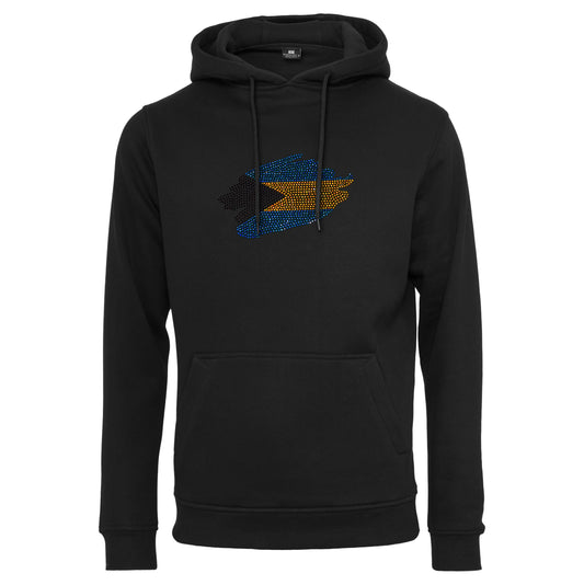 The Bahamas Unisex rhinestone premium hoodie in black
