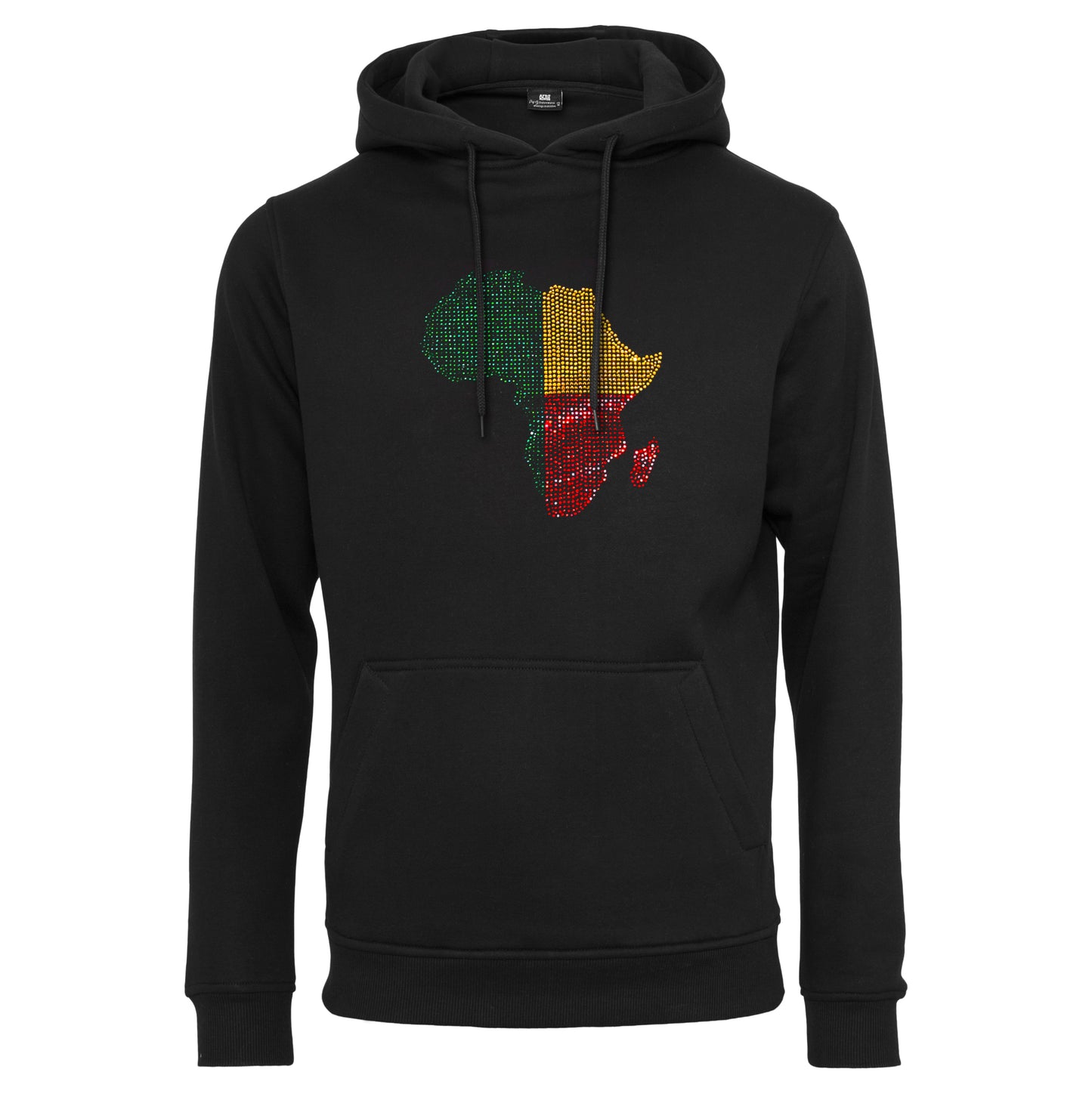 Benin Unisex rhinestone premium hoodie in black