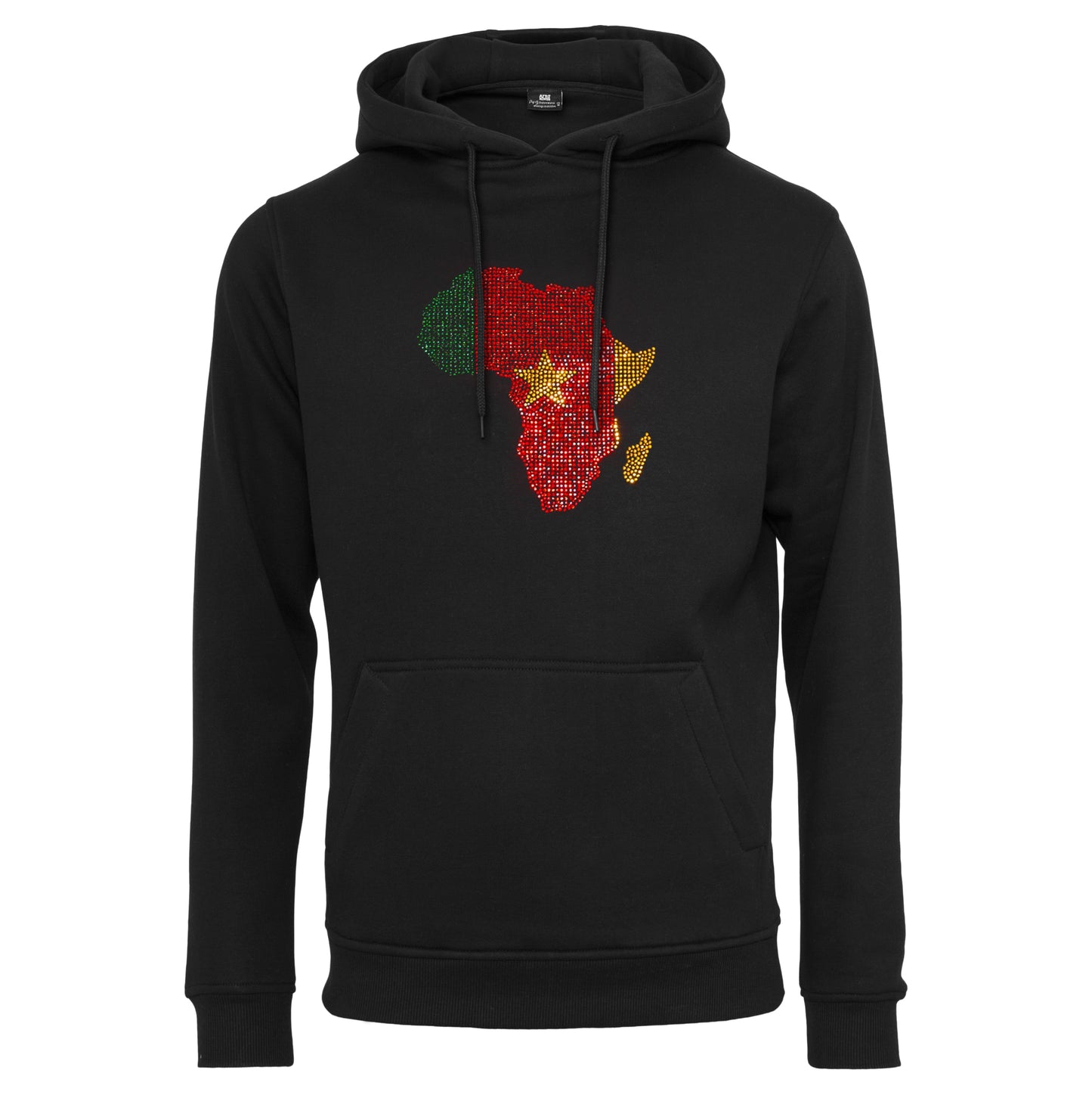 Cameroon Unisex rhinestone premium hoodie in black