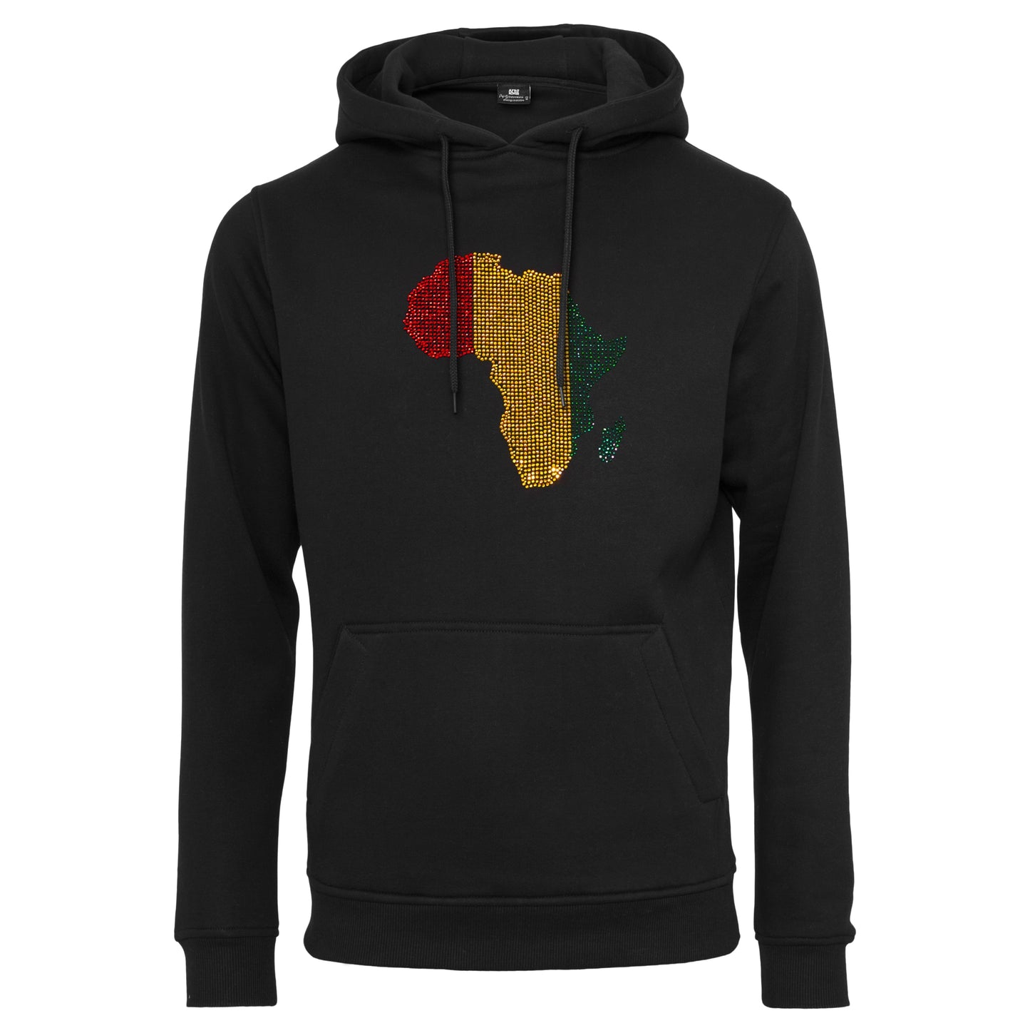 Guinea Unisex rhinestone premium hoodie in black