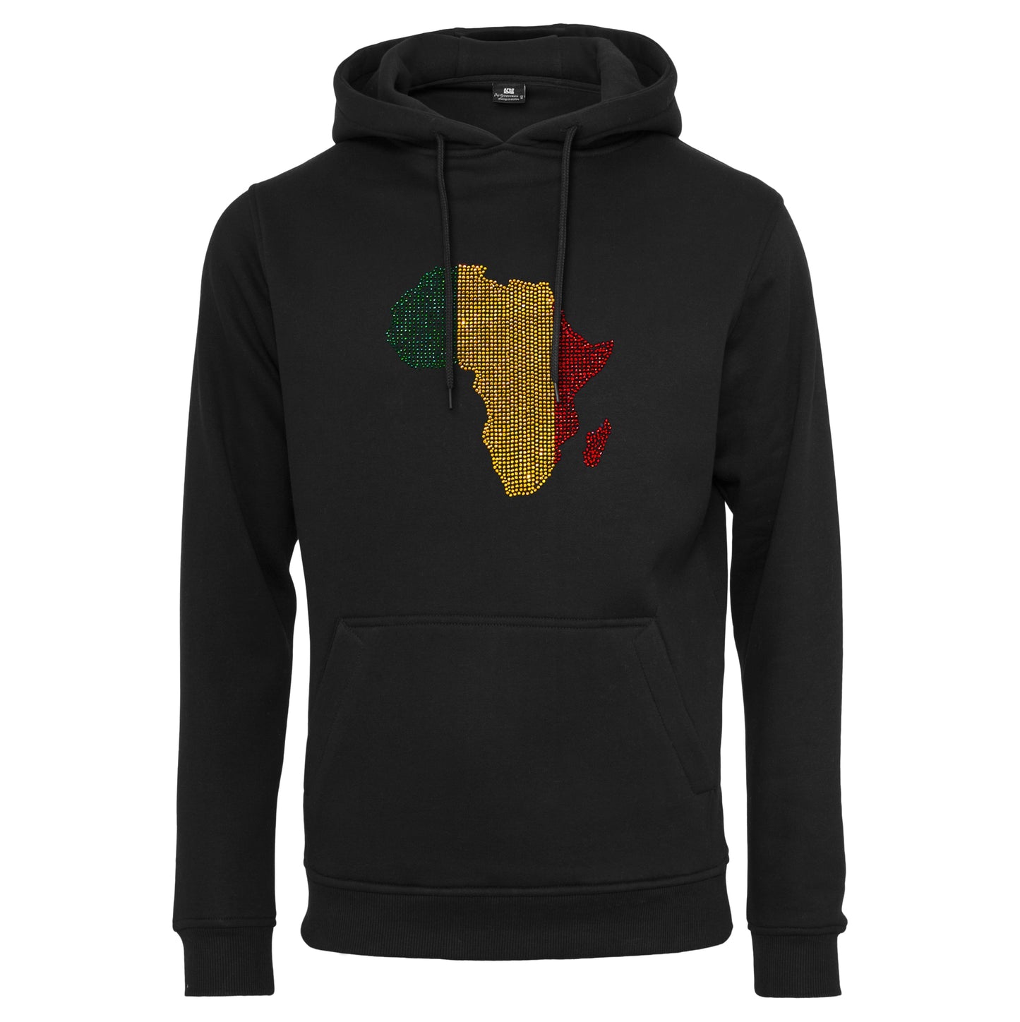 Mali Unisex rhinestone premium hoodie in black