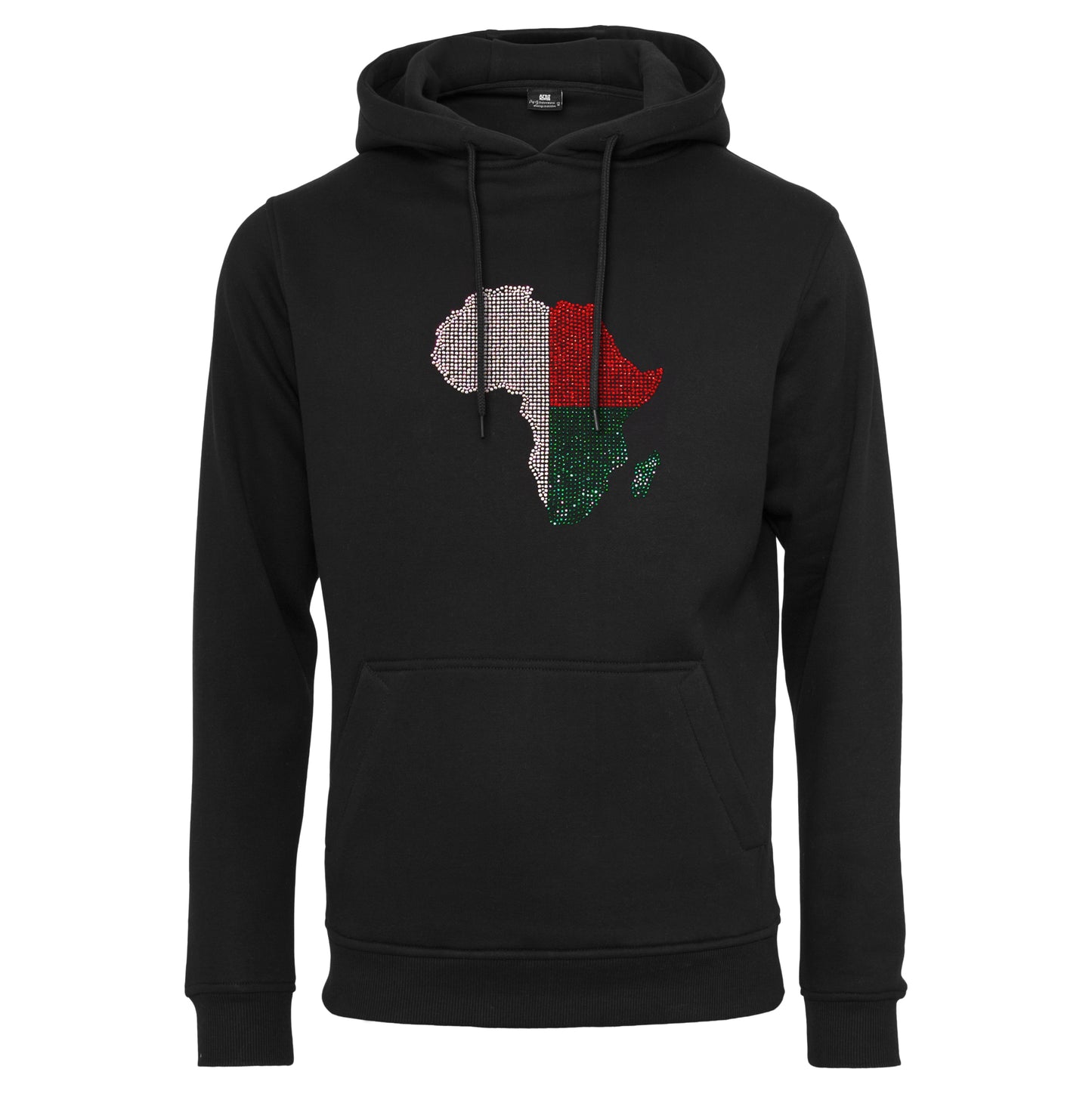 Madagascar Unisex rhinestone premium hoodie in black