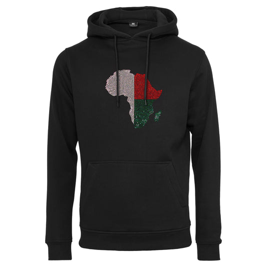 Madagascar Unisex rhinestone premium hoodie in black